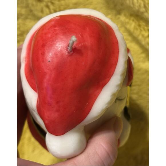 VTG Novelty Santa Claus Candle Christmas Holiday Decor Retro Festive Figurine - Picture 6 of 8